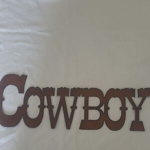 Weston  Cowboy Sign Pre Owned